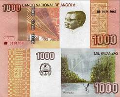 *1000 Kwanzas Angola 2012 (2013), P156a UNC - Kliknutím na obrázok zatvorte -